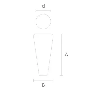 Wegner furniture feet wooden